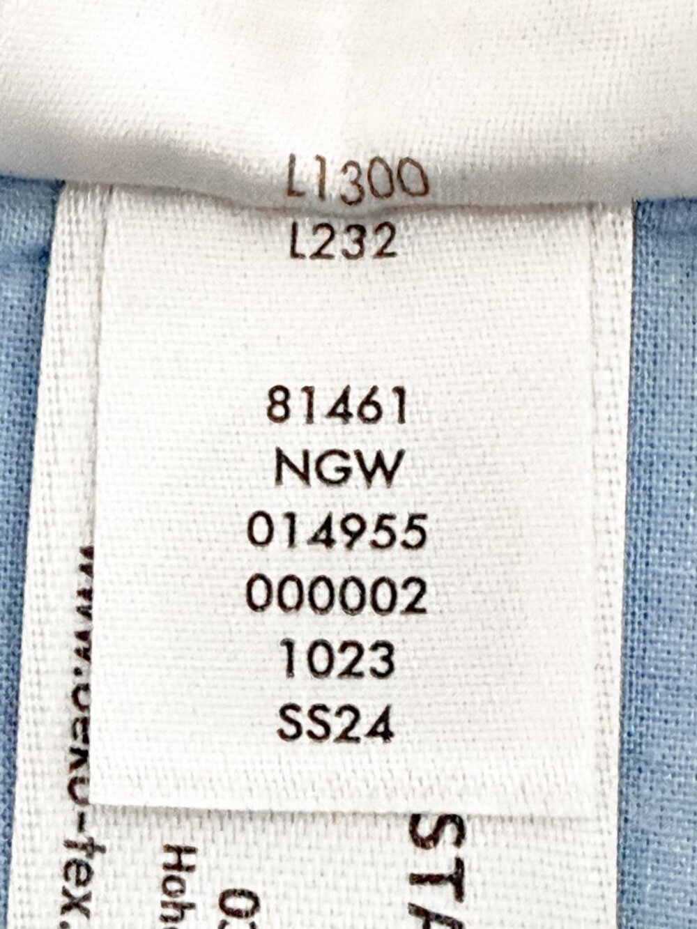 Hanna Anderson Linen Midi Dress Size 120cm/6-7 Blue & Pink Tulip Print Pockets - Picture 7 of 9